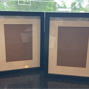 •SOLD•.  Black Double Picture Frame Set
